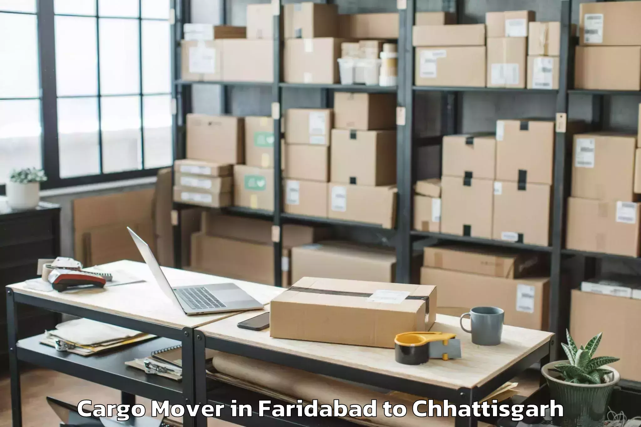 Easy Faridabad to Dabhara Cargo Mover Booking